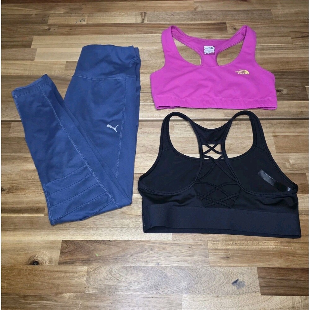 Women's Activewear Bundle Puma Leggings The North Face & Victoria's Secret Bras